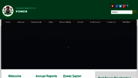 What Power.gov.ng website looked like in 2016 (8 years ago)