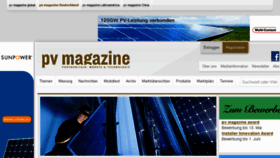 What Pvmagazine.de website looked like in 2016 (9 years ago)