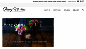 What Percywatersflorist.com website looked like in 2016 (7 years ago)