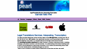 What Pearllinguistics.com website looked like in 2016 (8 years ago)