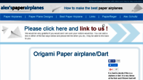 What Paperairplanes.co.uk website looked like in 2016 (7 years ago)