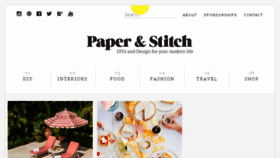 What Papernstitch.com website looked like in 2016 (8 years ago)