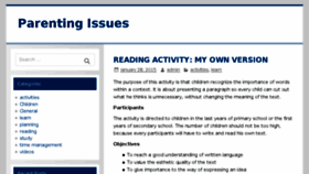 What Parentingissues.net website looked like in 2016 (8 years ago)