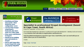 What Parkroad.co.za website looked like in 2016 (7 years ago)