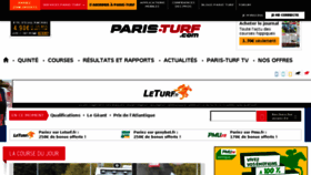 What Paris-turf.fr website looked like in 2016 (8 years ago)