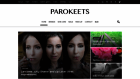 What Parokeets.com website looked like in 2016 (7 years ago)
