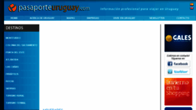 What Pasaporteuruguay.com website looked like in 2016 (8 years ago)