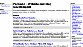 What Patembe.com website looked like in 2016 (7 years ago)