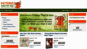 What Patternsthatfityou.com website looked like in 2016 (8 years ago)