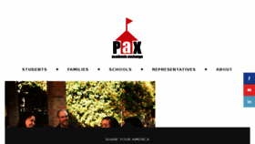 What Pax.org website looked like in 2016 (7 years ago)
