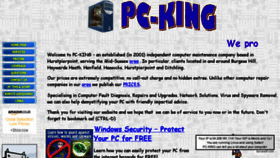 What Pc-king.co.uk website looked like in 2016 (8 years ago)