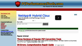 What Pcperformancetools.com website looked like in 2016 (7 years ago)