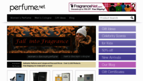 What Perfume.net website looked like in 2016 (7 years ago)