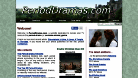 What Perioddramas.com website looked like in 2016 (8 years ago)