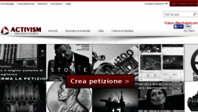 What Petizionionline.it website looked like in 2016 (8 years ago)