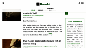 What Pharmalot.com website looked like in 2016 (7 years ago)