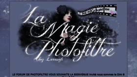 What Photofiltre-magie.com website looked like in 2016 (8 years ago)
