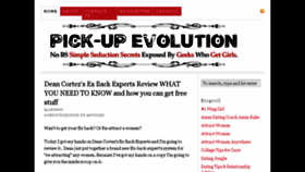 What Pickupevolution.com website looked like in 2016 (8 years ago)
