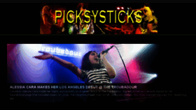 What Picksysticks.com website looked like in 2016 (8 years ago)