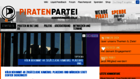 What Piratenpartei-koeln.de website looked like in 2016 (8 years ago)