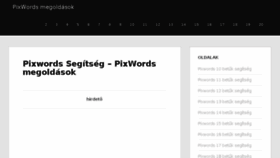 What Pixwordsmegoldasok.org website looked like in 2016 (8 years ago)