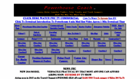 What Powerhousecoach.com website looked like in 2016 (8 years ago)