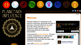 What Planetaryinfluence.com website looked like in 2016 (7 years ago)