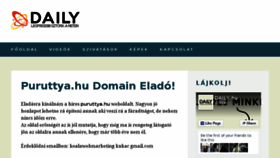 What Puruttya.hu website looked like in 2016 (8 years ago)
