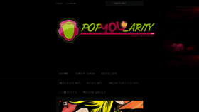 What Popyoularity.com website looked like in 2016 (8 years ago)