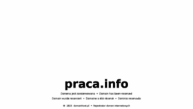 What Praca.info website looked like in 2016 (7 years ago)