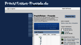 What Prachtfinken-freunde.de website looked like in 2016 (7 years ago)