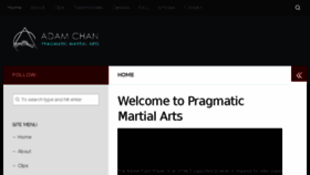 What Pragmaticmartialarts.com website looked like in 2016 (8 years ago)