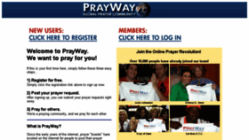 What Prayway.com website looked like in 2016 (7 years ago)
