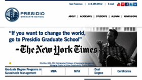 What Presidio.edu website looked like in 2016 (7 years ago)