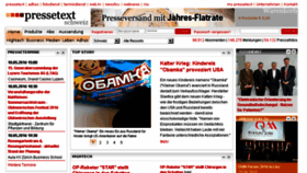 What Pressetext.ch website looked like in 2016 (7 years ago)