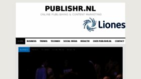 What Publishr.nl website looked like in 2016 (8 years ago)