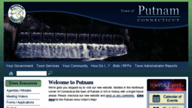 What Putnamct.us website looked like in 2016 (7 years ago)
