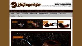 What Pfeifengeniesser.de website looked like in 2016 (7 years ago)