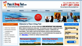 What Passadrugtest.com website looked like in 2016 (7 years ago)