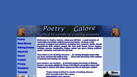 What Poetrygalore.com website looked like in 2016 (7 years ago)