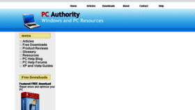 What Pc-authority.com website looked like in 2016 (8 years ago)