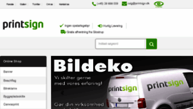 What Printsign.dk website looked like in 2016 (8 years ago)
