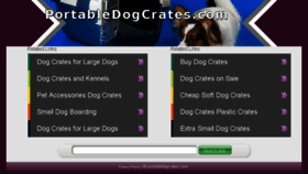 What Portabledogcrates.com website looked like in 2016 (7 years ago)