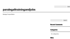 What Paralegaltrainingandjobs.com website looked like in 2016 (7 years ago)
