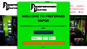 What Preferredvapor.com website looked like in 2016 (7 years ago)
