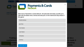 What Paymentsandcardsnetwork.com website looked like in 2016 (7 years ago)