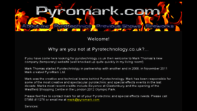 What Pyromark.com website looked like in 2016 (7 years ago)