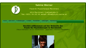 What Physio-werner.at website looked like in 2016 (7 years ago)