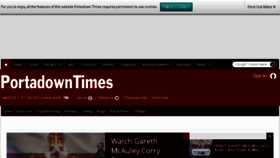 What Portadowntimes.co.uk website looked like in 2016 (7 years ago)