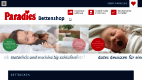 What Paradies-bettenshop.de website looked like in 2016 (8 years ago)